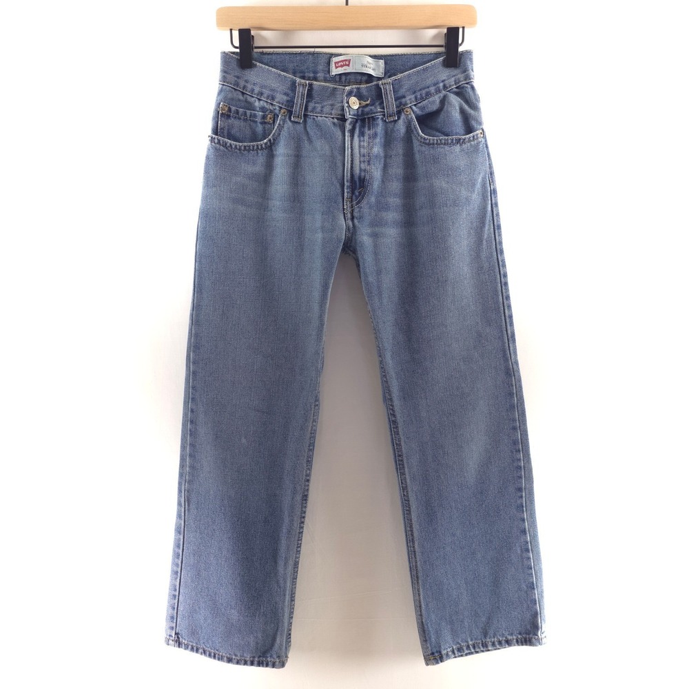 Levis Boys Jeans 505 Straight 14 Reg W27 L27 Medium Blue Denim Mid Rise
